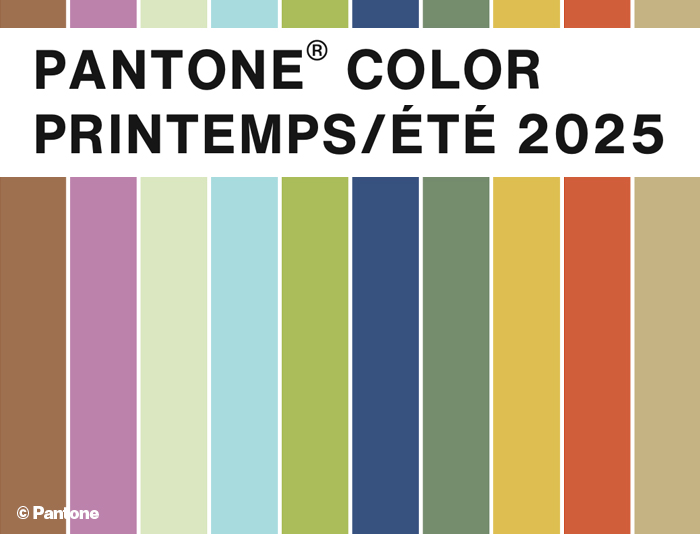 Nuancier couleurs printemps été 2025