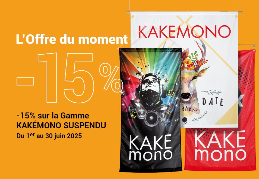 Kakemono suspendu promo prix