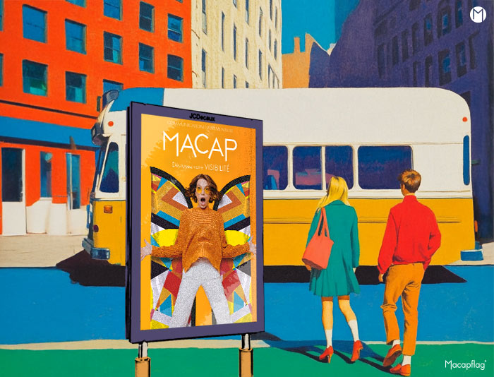 Affichage extérieur levier de visibilité