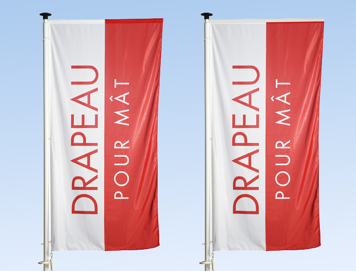 Drapeau pour mat avec potence