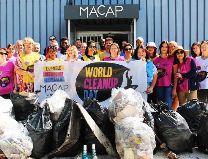 Les équipiers Macap au world cleanup day 2025