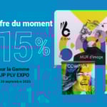 PLV salon personnalisable en promotion