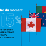 Drapeau avec hampe en promotion