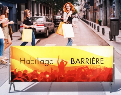 Fabrication d'un habillage de barrière imprimé