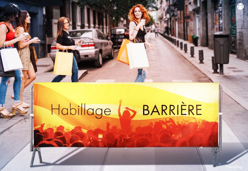 Fabrication d'un habillage de barrière imprimé