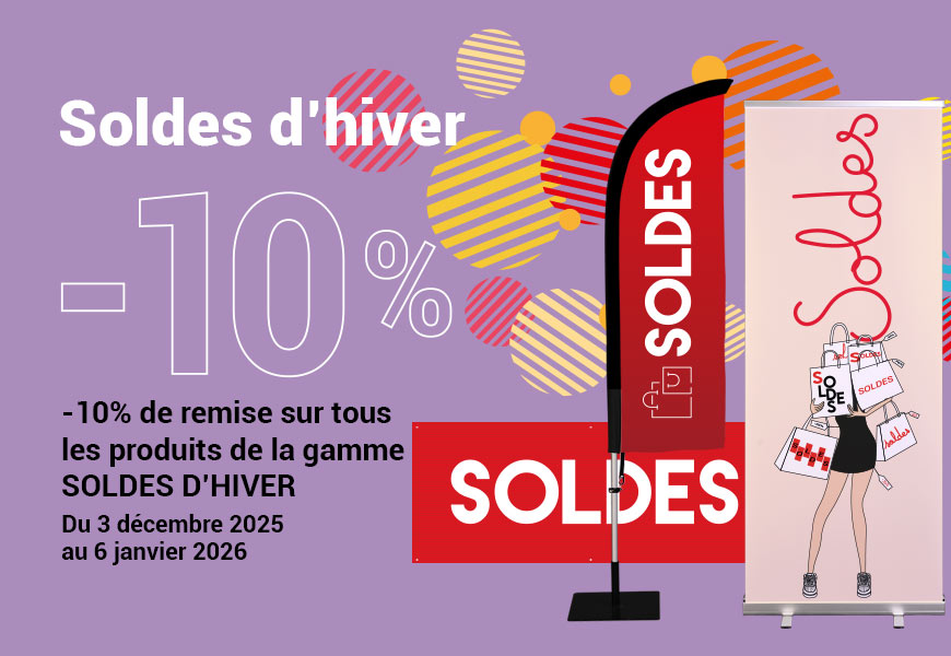 PLV promo soldes