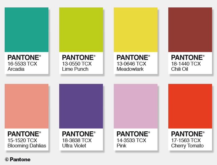 Chaque année une couleur Pantone tonne le ton