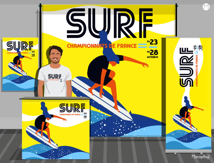 Supports communication évènement sportif