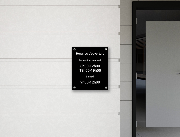 Affichage obligatoire horaires ouverture locaux