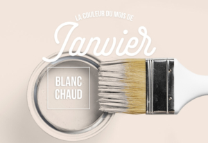 Blanc chaud cloud dancer couleur du mois de janvier