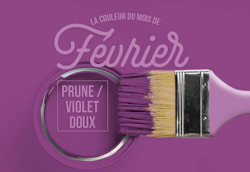 La couleur prune du mois de février