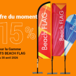 Beachflag oriflamme kit en promo