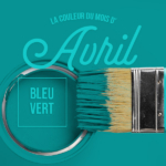 Bleu vert, la couleur du mois d'avril