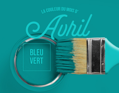 Bleu vert, la couleur du mois d'avril