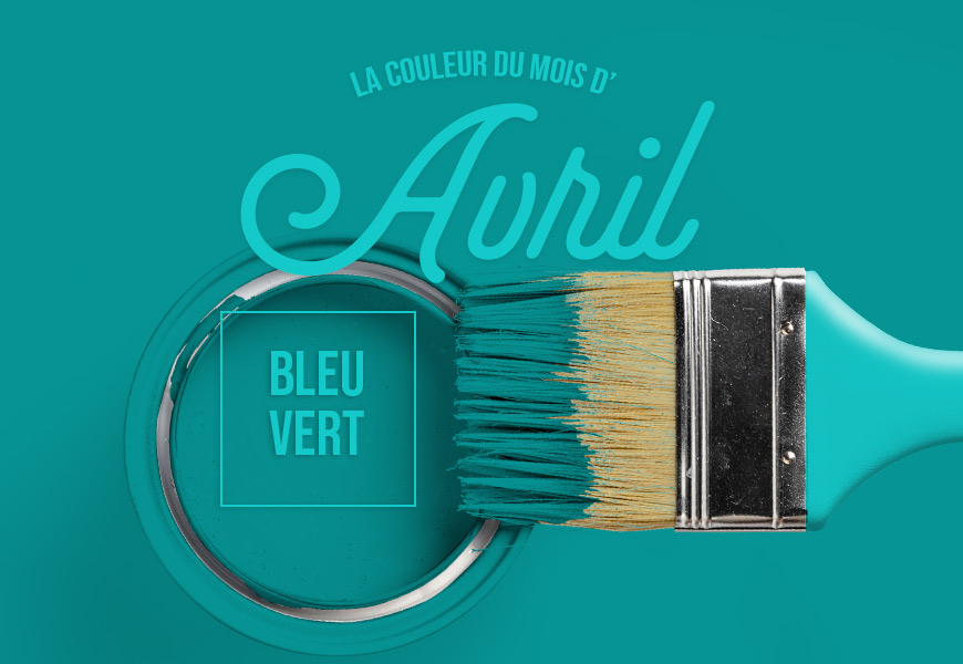 Bleu vert, la couleur du mois d\'avril