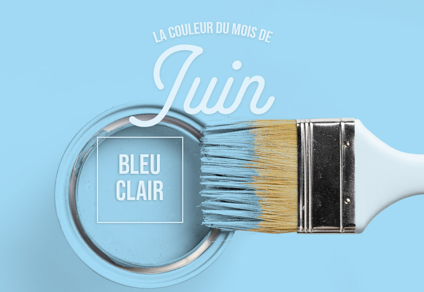 bleu clair, la couleur du mois de juin