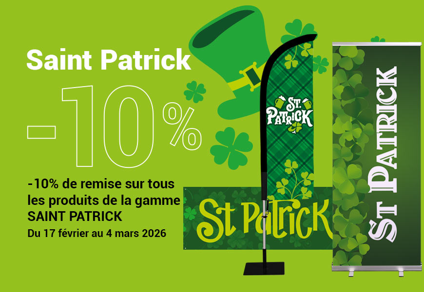 Promo produits communication Saint Patrick