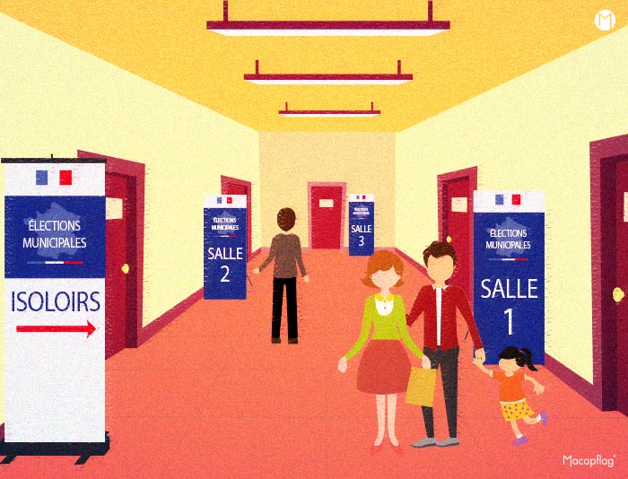 Affichage intérieur bureaux de vote