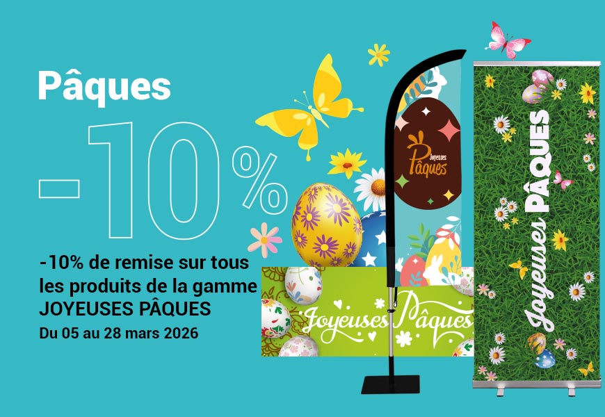 Promo supports publicitaires fête de Pâques