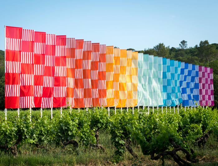 Drapeau damier de Buren Peyrassol