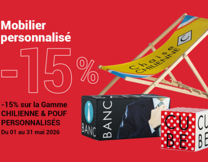 Mobilier personnalisé en promo