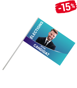Drapeau à agiter élection municipale 2026